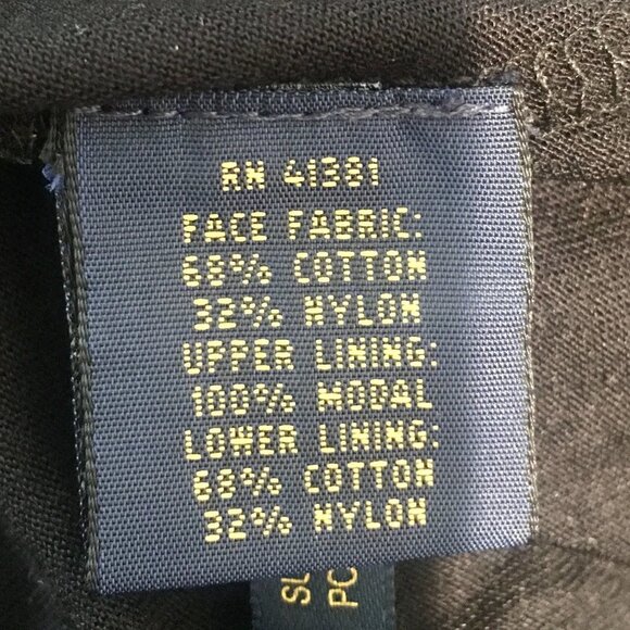 NWT POLO RALPH LAUREN Black Cotton Handkerchief Asymmetrical Hem Tank Dress 6 - Picture 7 of 7